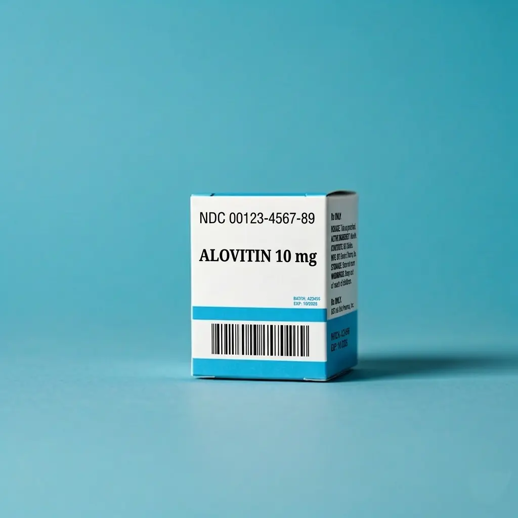 Pharmaceutical box showing NDC number and barcode on packaging